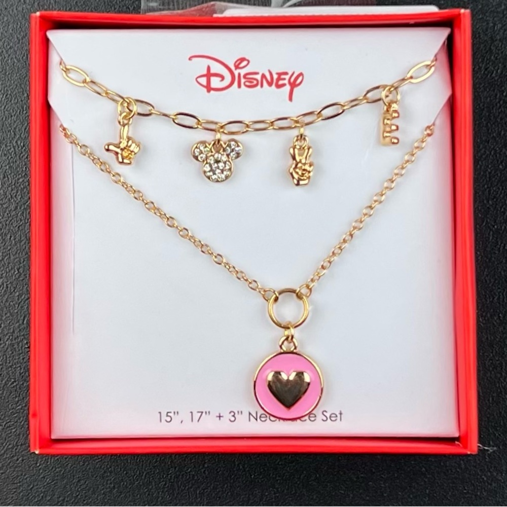 Disney Heart Gold Colored Necklace